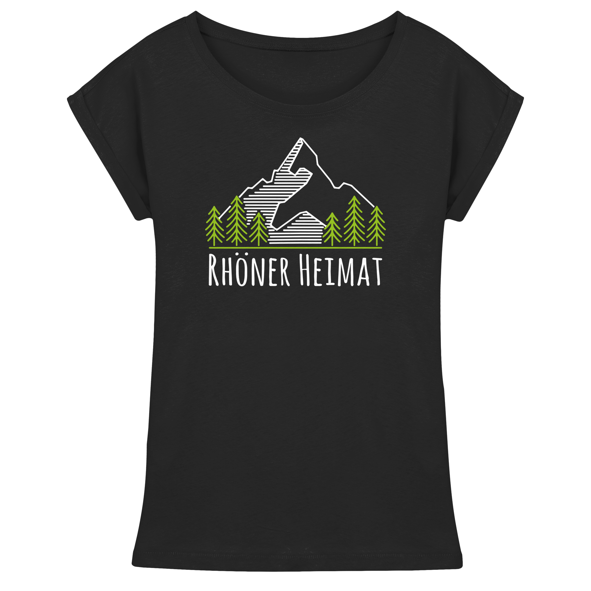 RHÖNER HEIMAT BERG - Womens Extended Shoulder T-Shirt